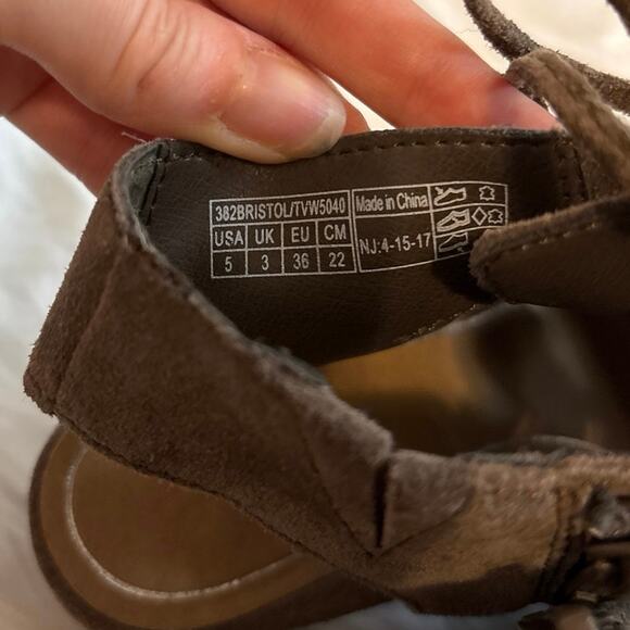 Vionic Brown Suede Lace Up Block Heel Shoes Size 5 - Picture 7 of 7